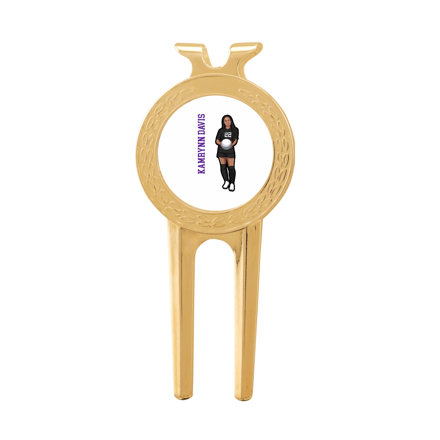 Divot Tool with Ball Marker — Name Vertical in Classic
