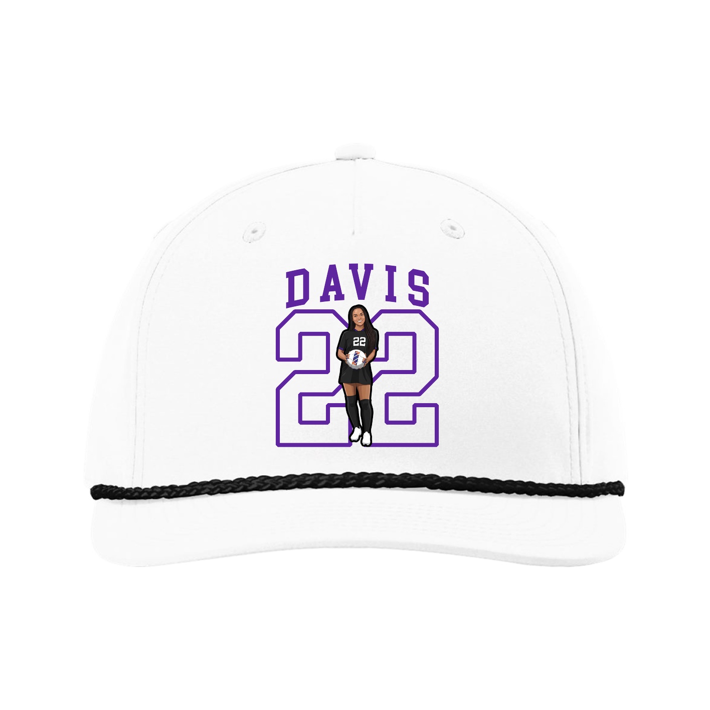 Five-Panel Classic Rope Cap — Shirsey in White