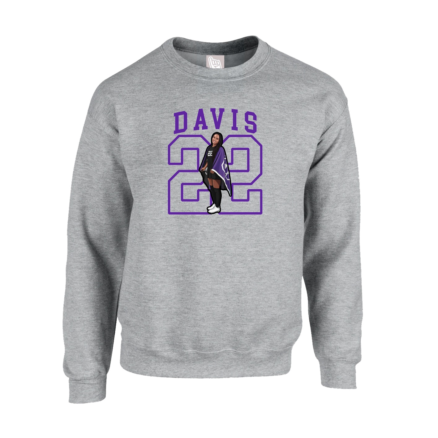 Fleece Crew — Shirsey in Grey