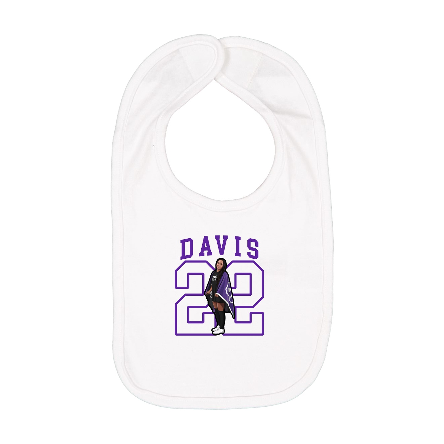 Infant Bib — Shirsey in White