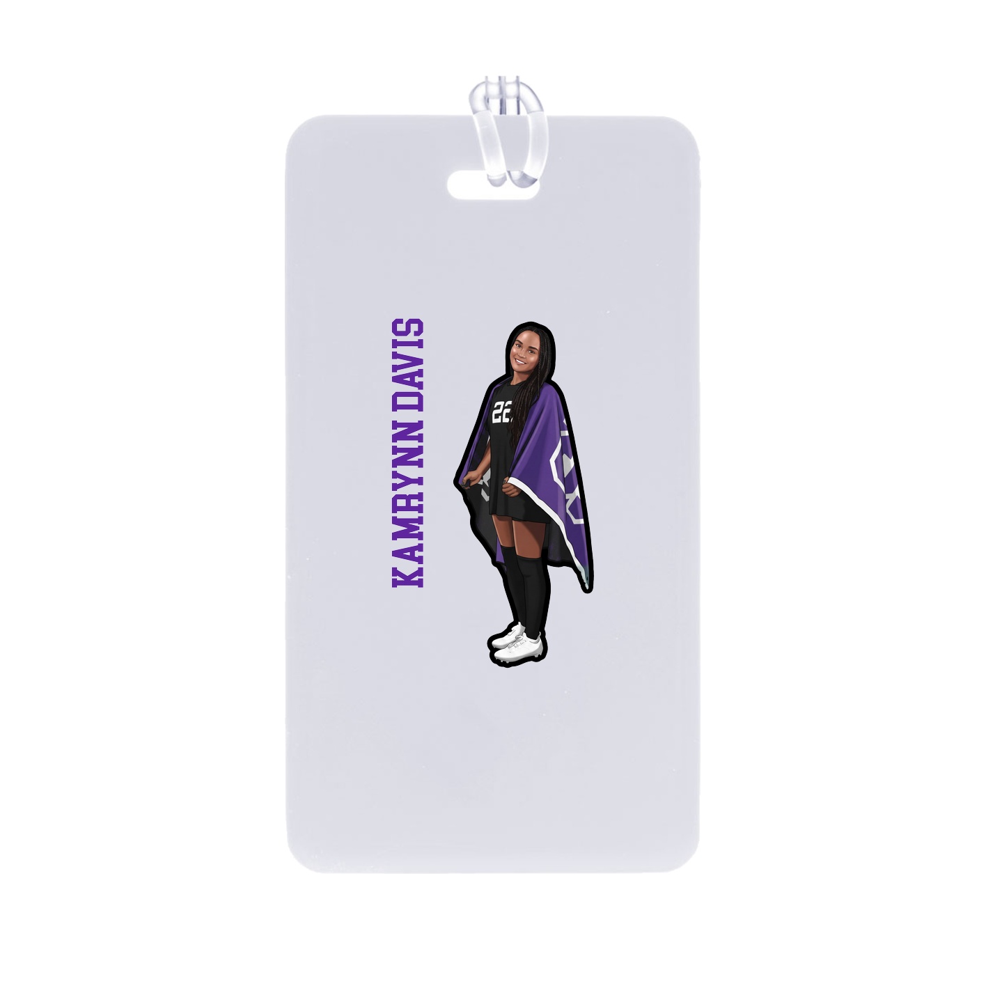 Bag Tag — Name Vertical in Classic