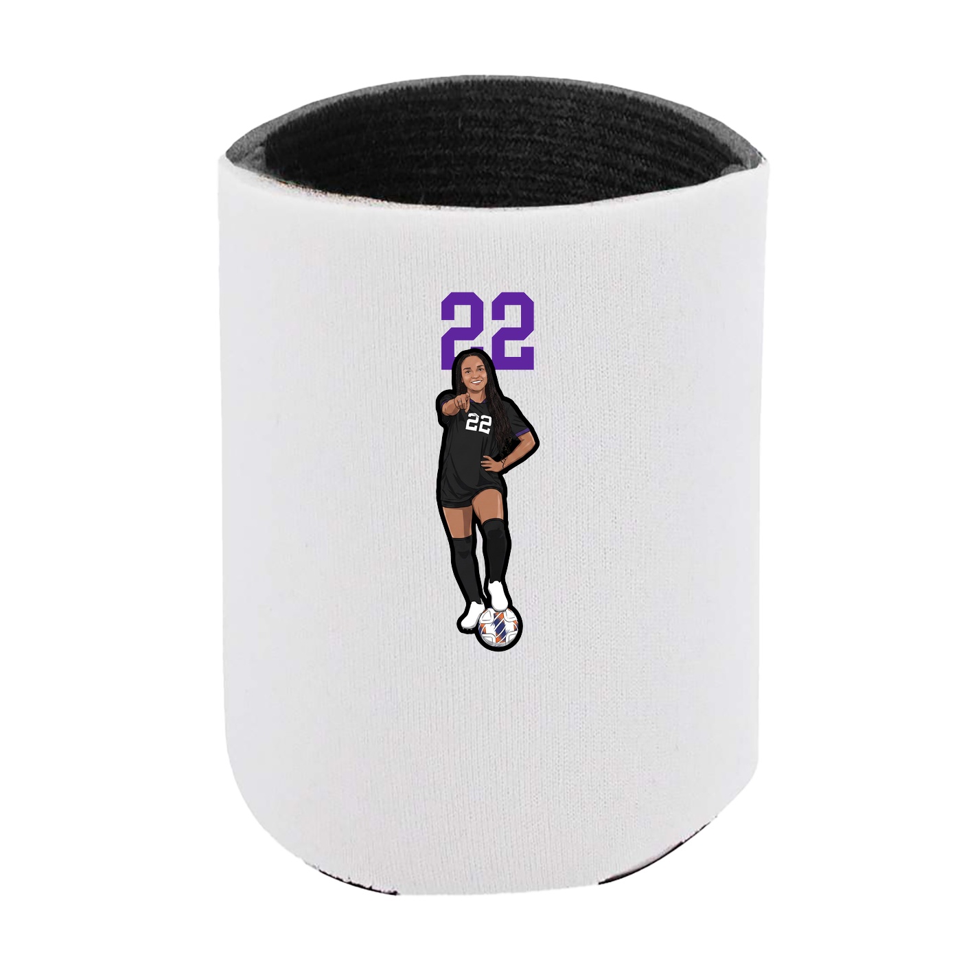 Can Holder — Number Top in White