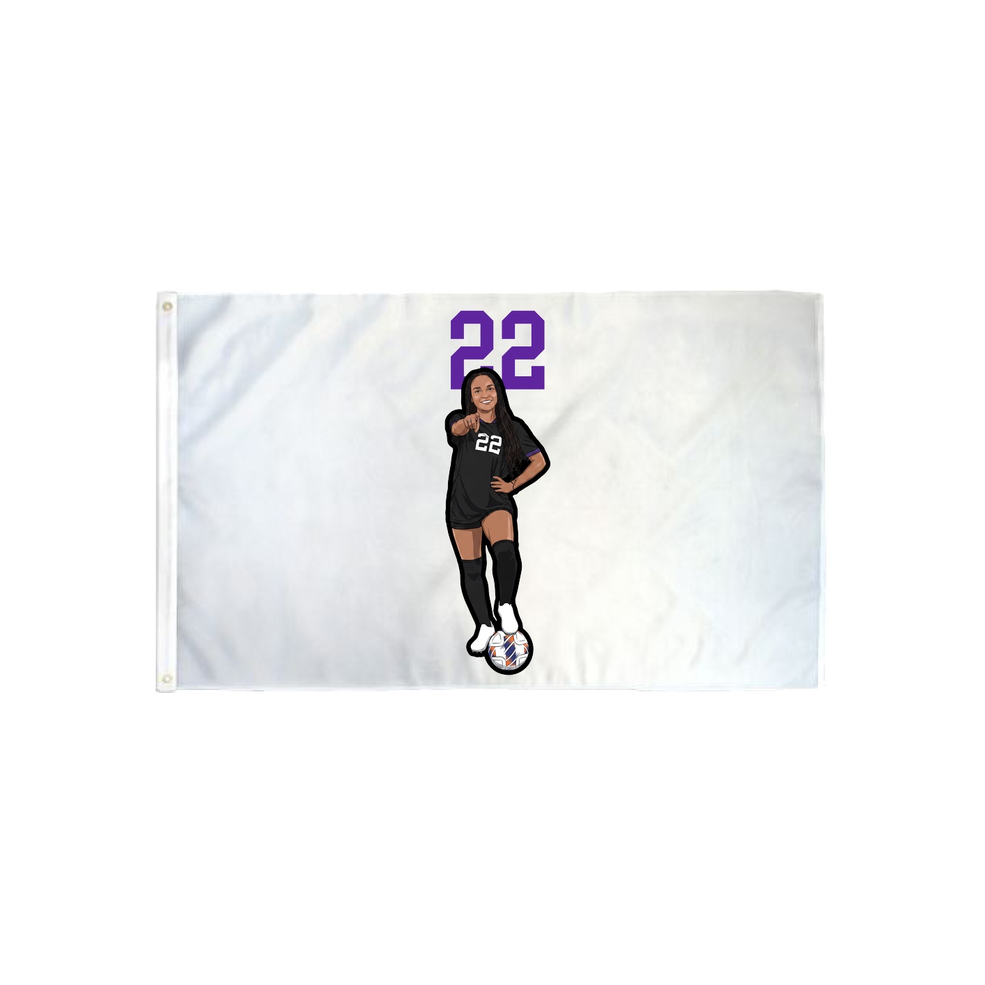 3x5 Flag — Number Top in Classic