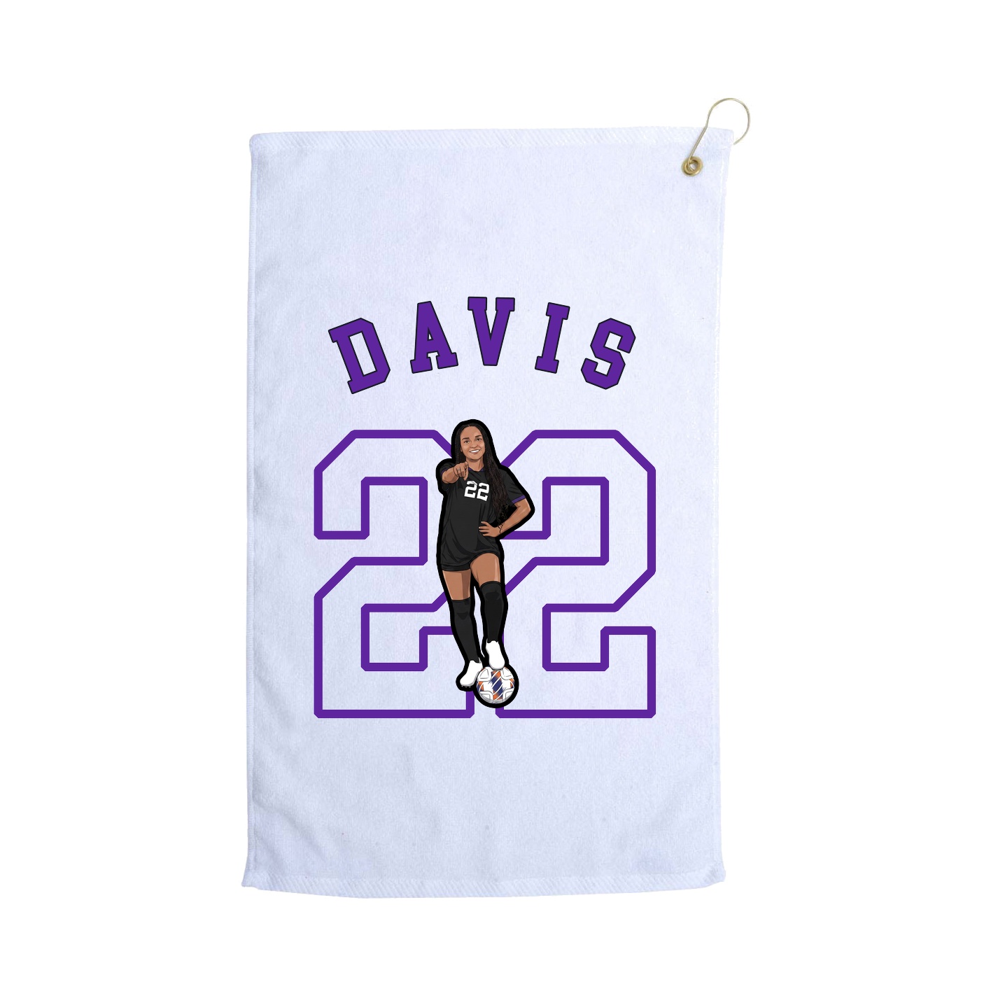 Golf Towel — Shirsey Arch in White