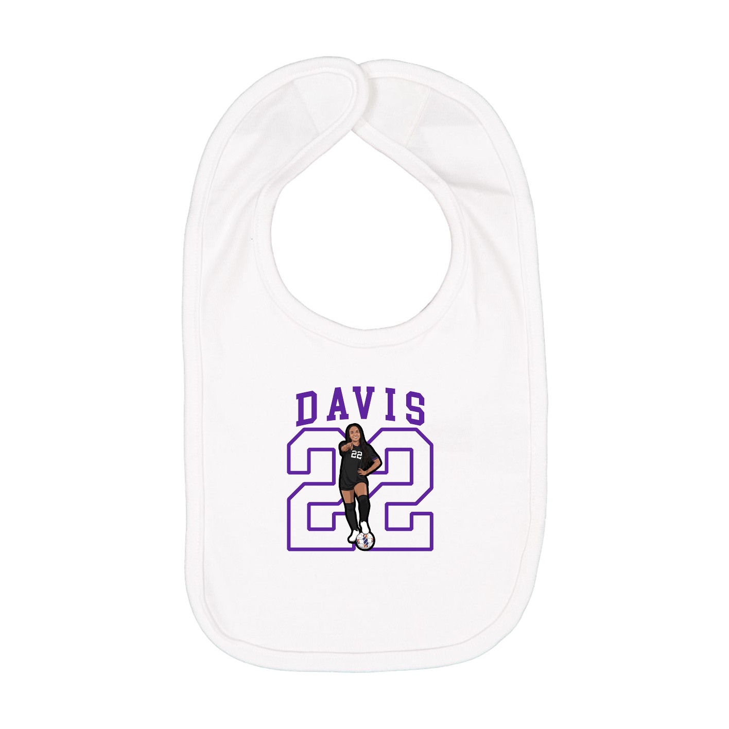Infant Bib — Shirsey in White