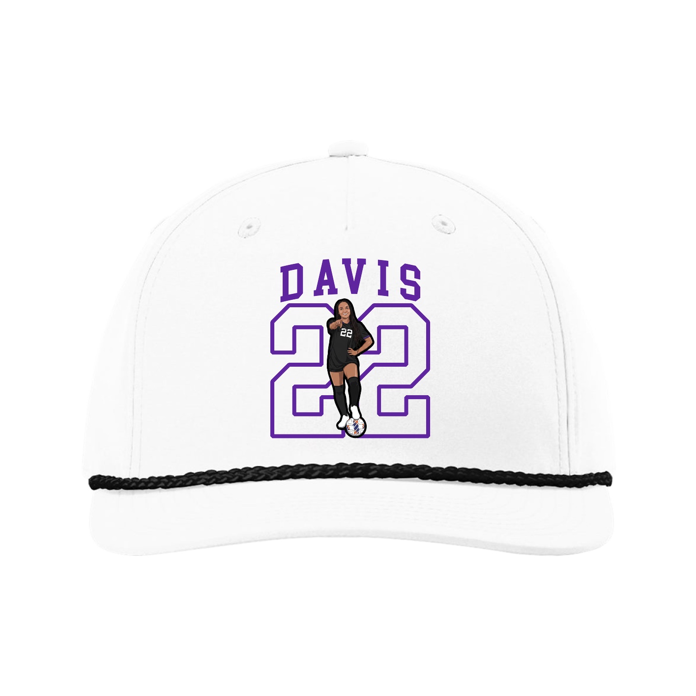 Five-Panel Classic Rope Cap — Shirsey in White
