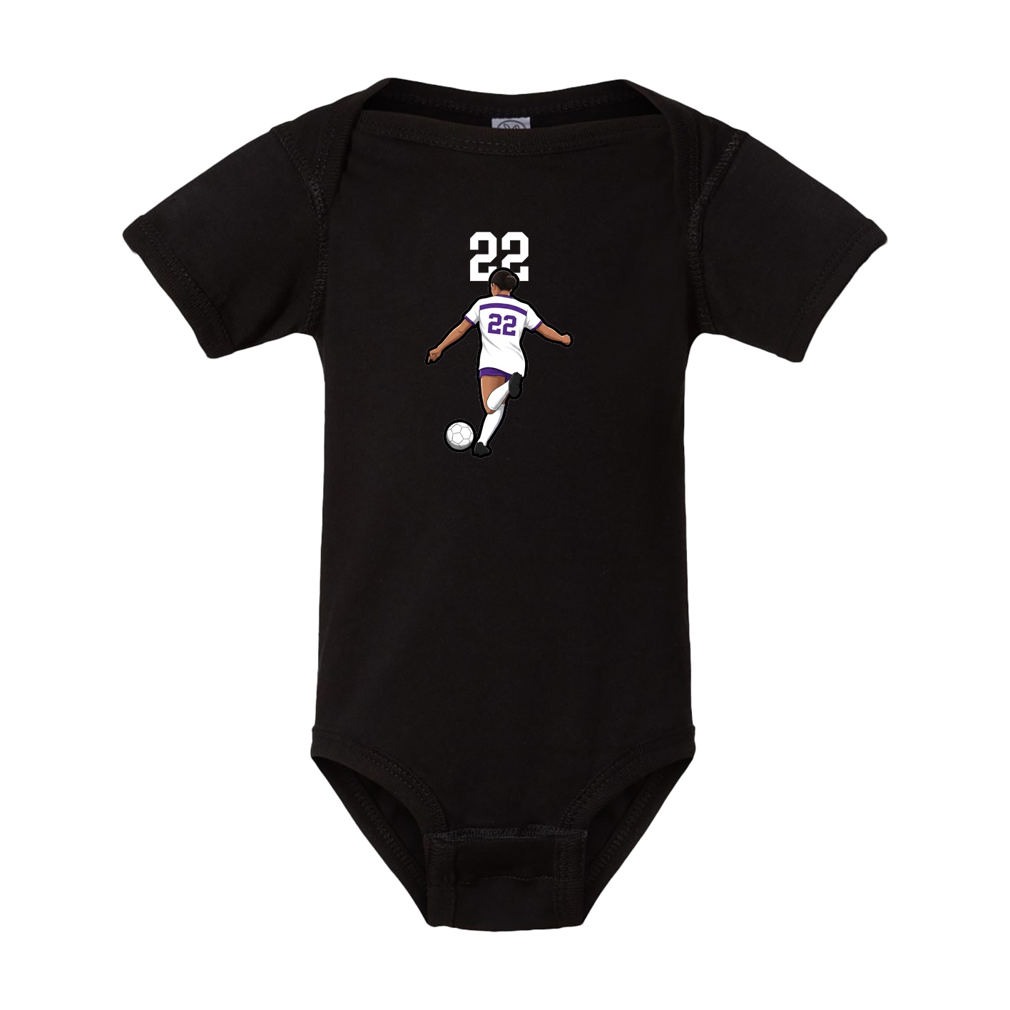 Baby Onesie — Number Top in Black
