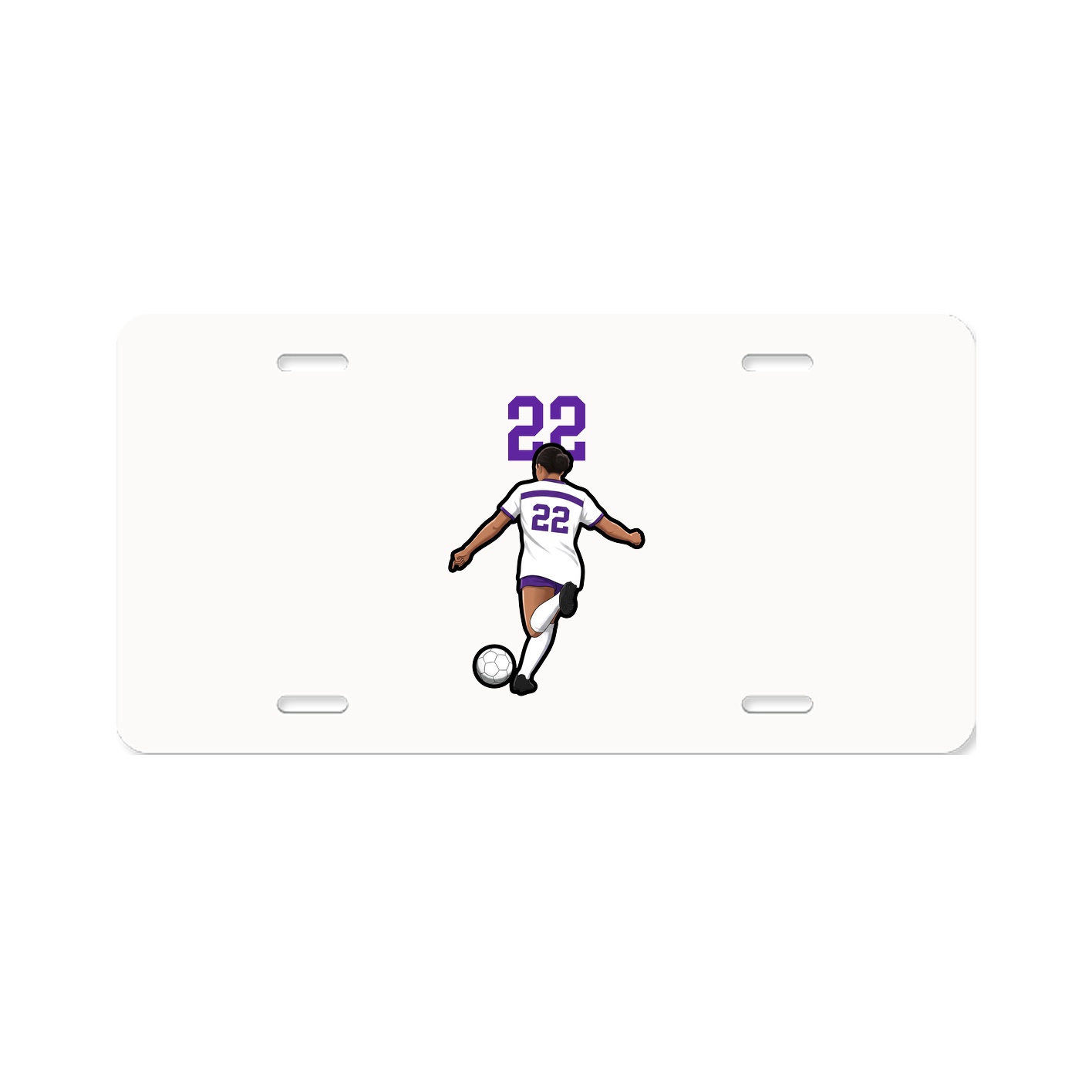 License Plate — Number Top in Classic