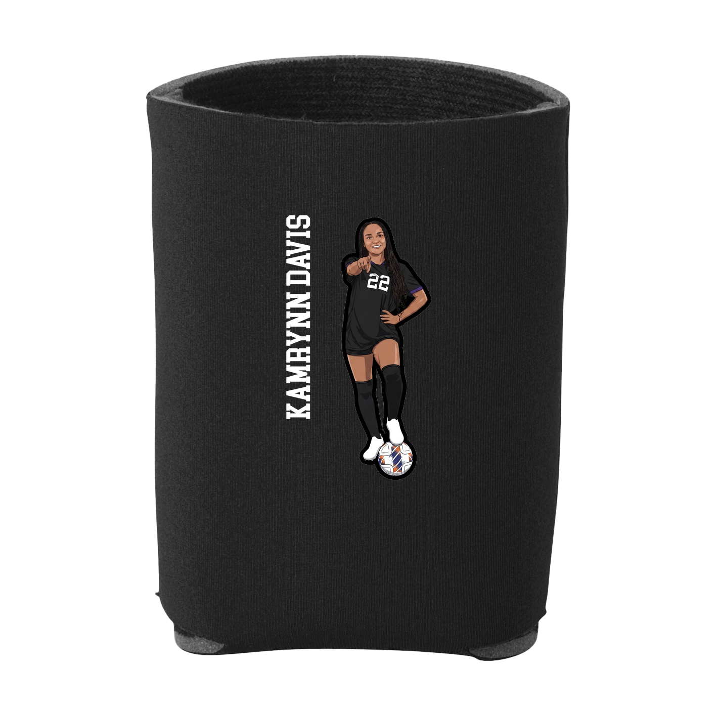 Can Holder — Name Vertical in Black