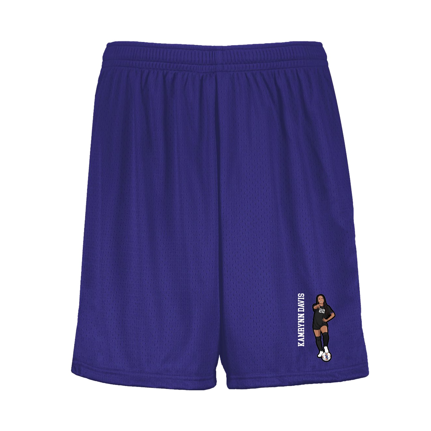 Shorts — Name Vertical in Purple