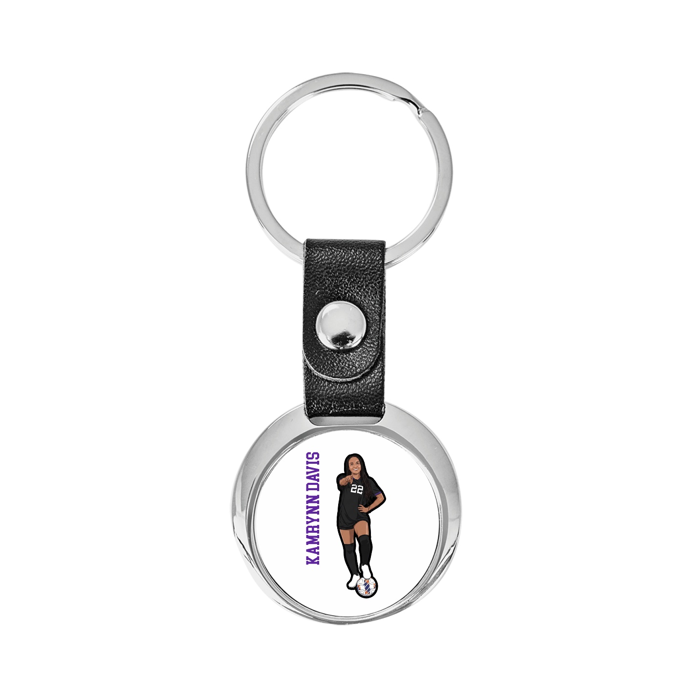 Key Chain — Name Vertical in Classic