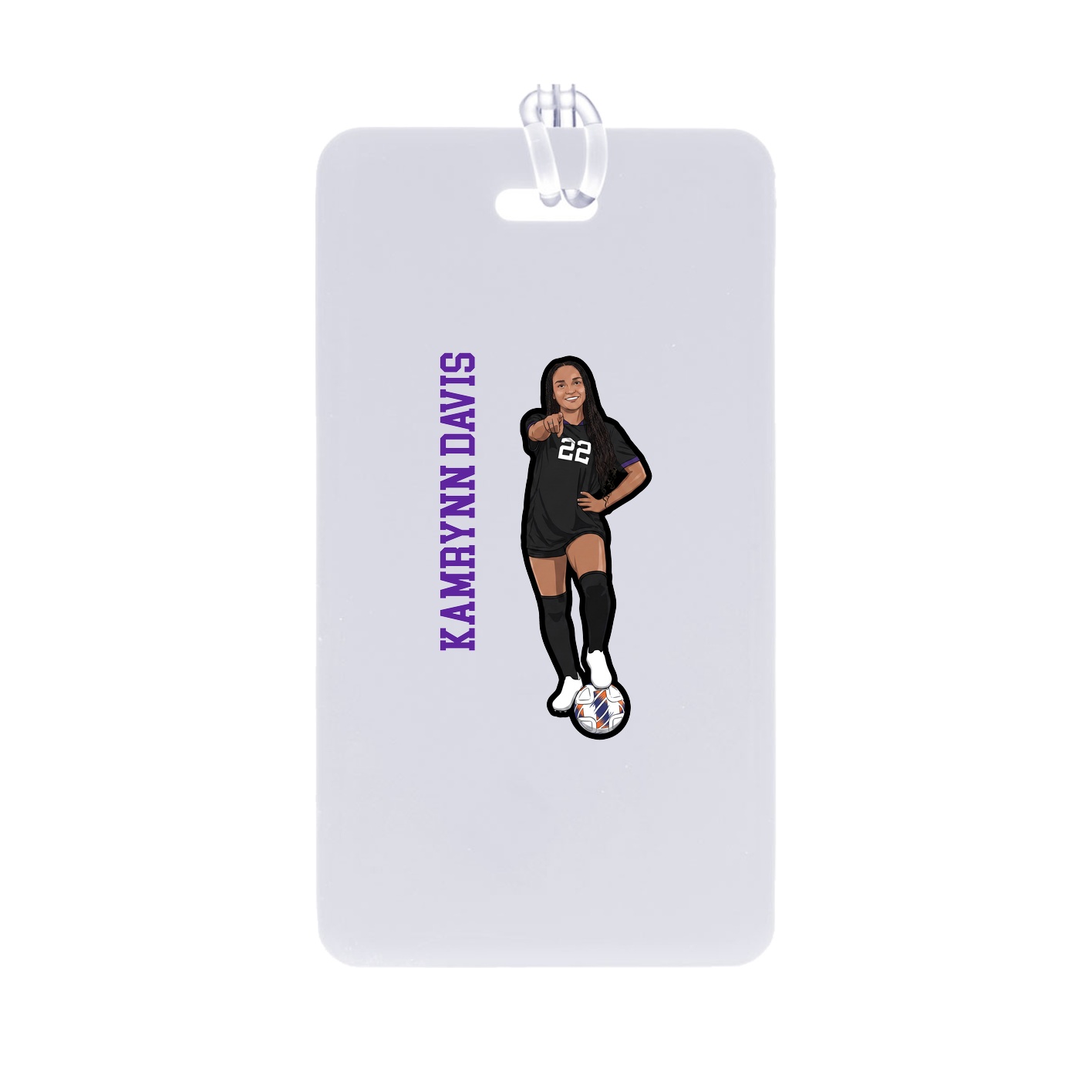 Bag Tag — Name Vertical in Classic