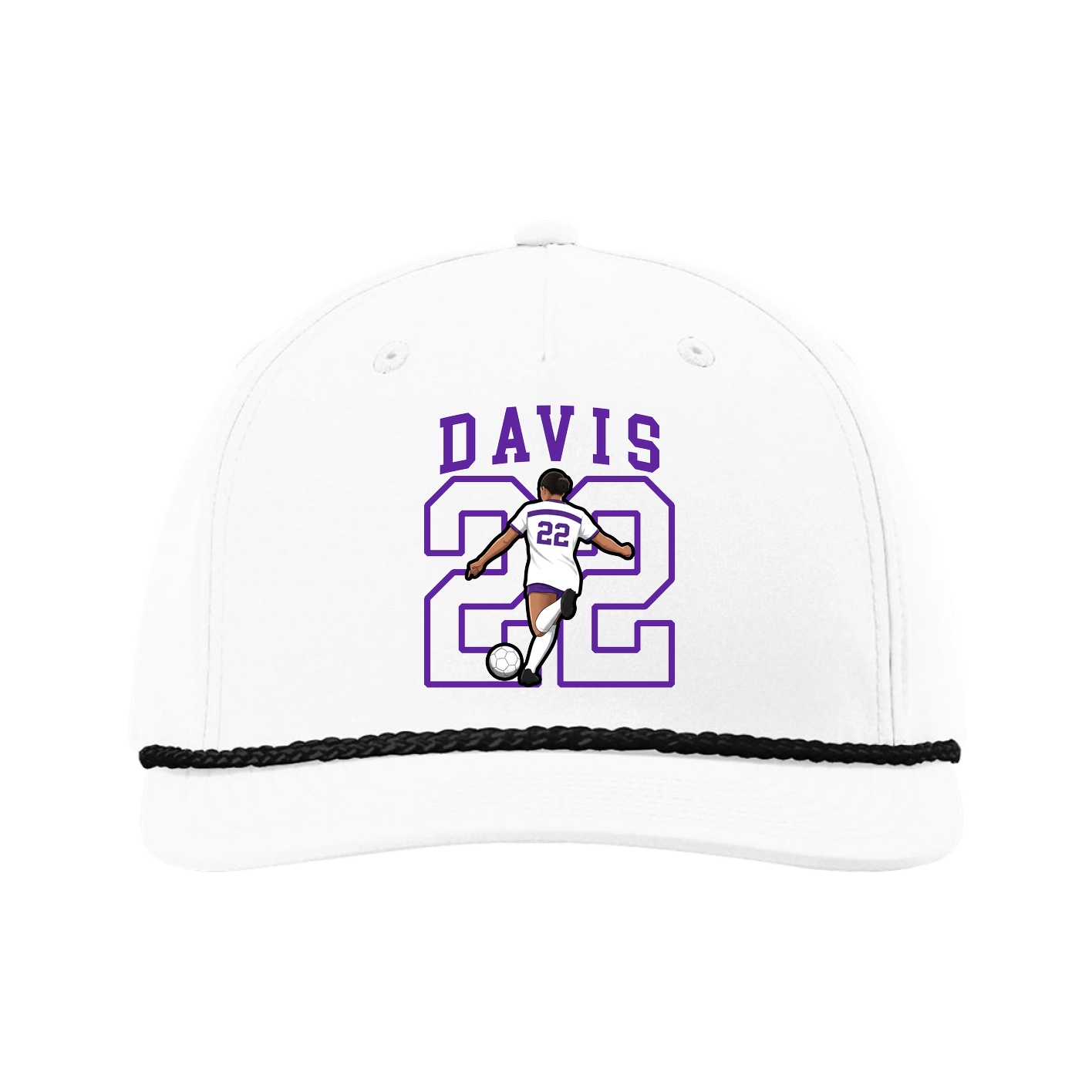 Five-Panel Classic Rope Cap — Shirsey in White
