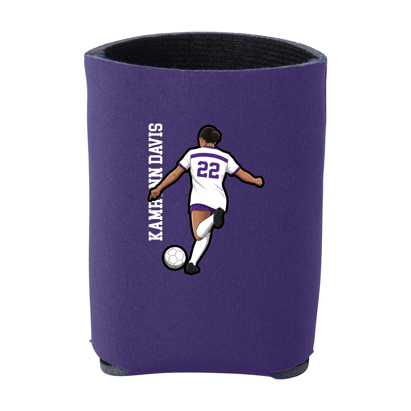 Can Holder — Name Vertical in Purple
