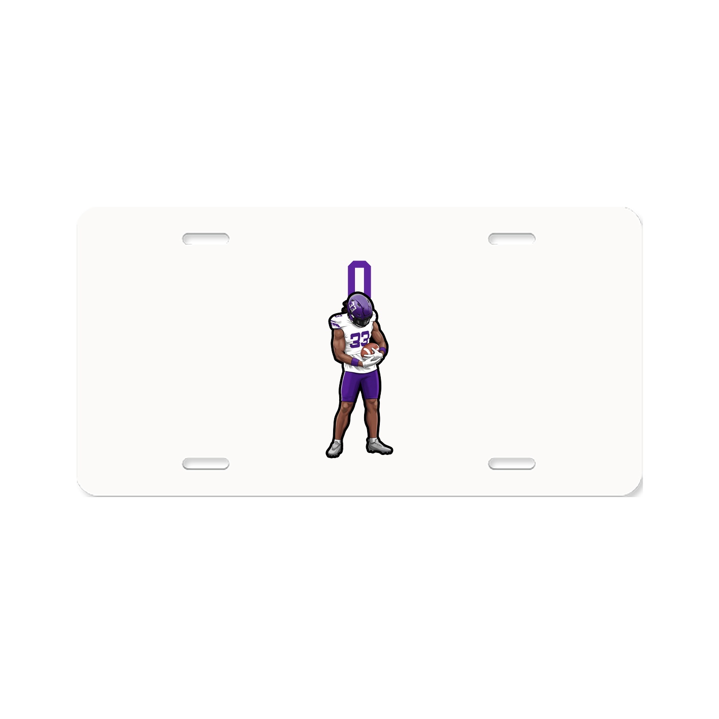 License Plate — Number Top in Classic