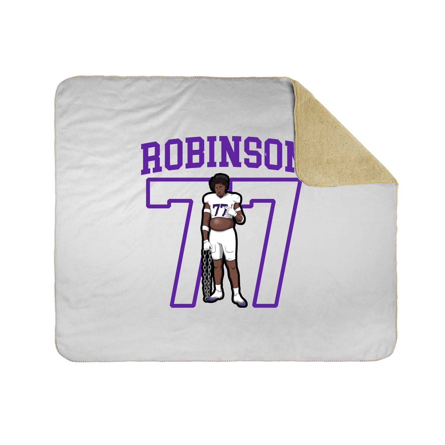 Throw Blanket — Shirsey in White