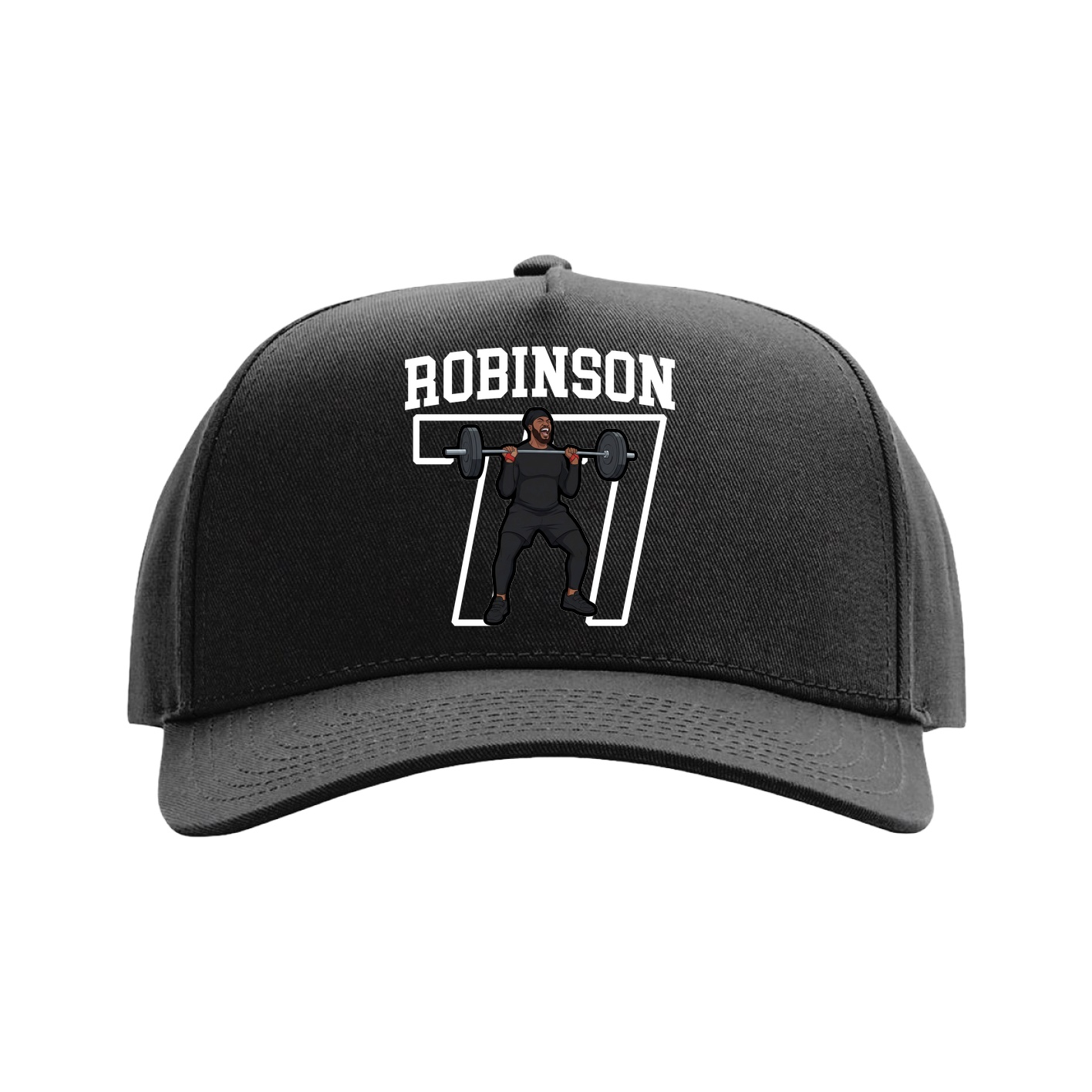Full Fabric Five-Panel Champ Cap — Shirsey in Black