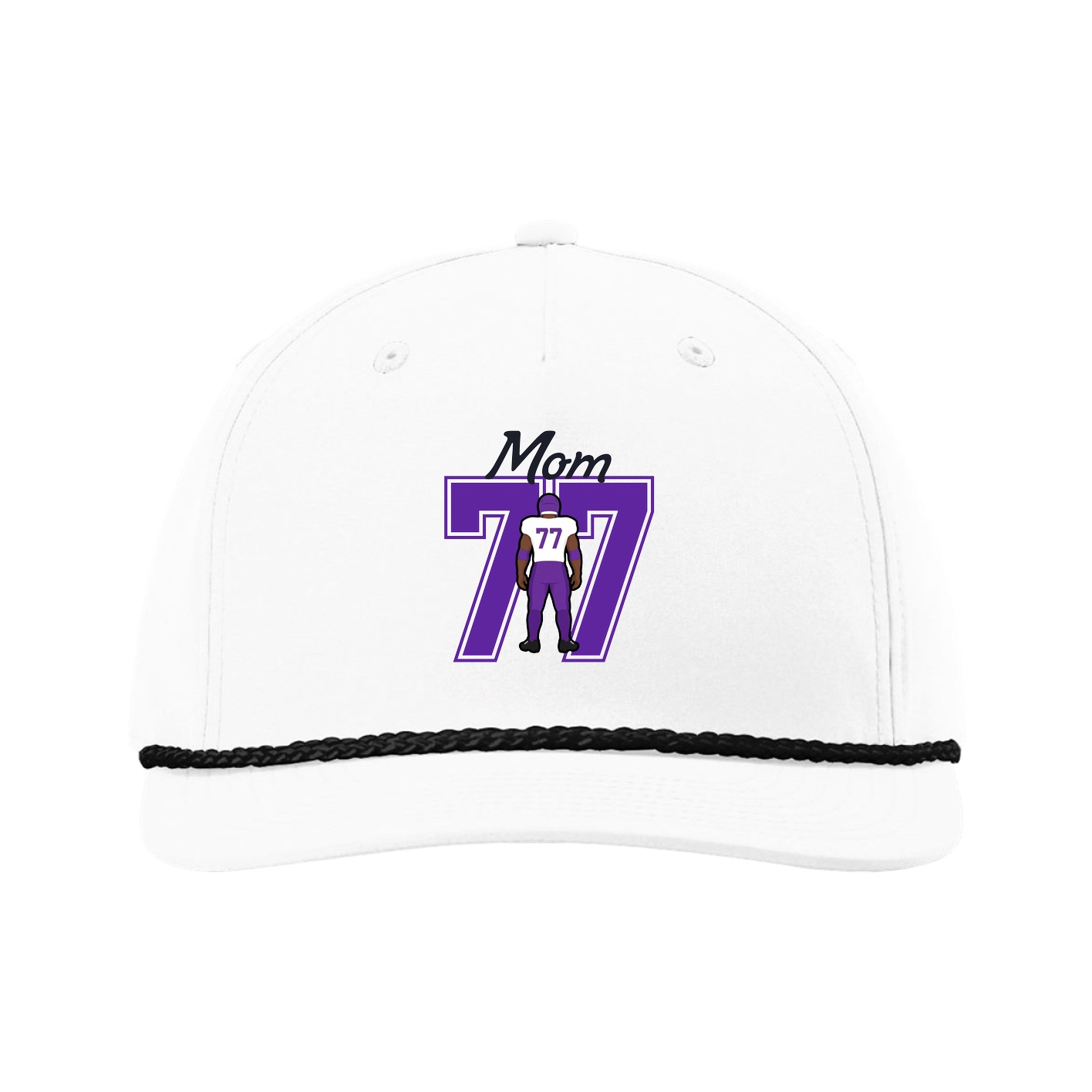 Five-Panel Classic Rope Cap — Mothers Day Shirsey in White