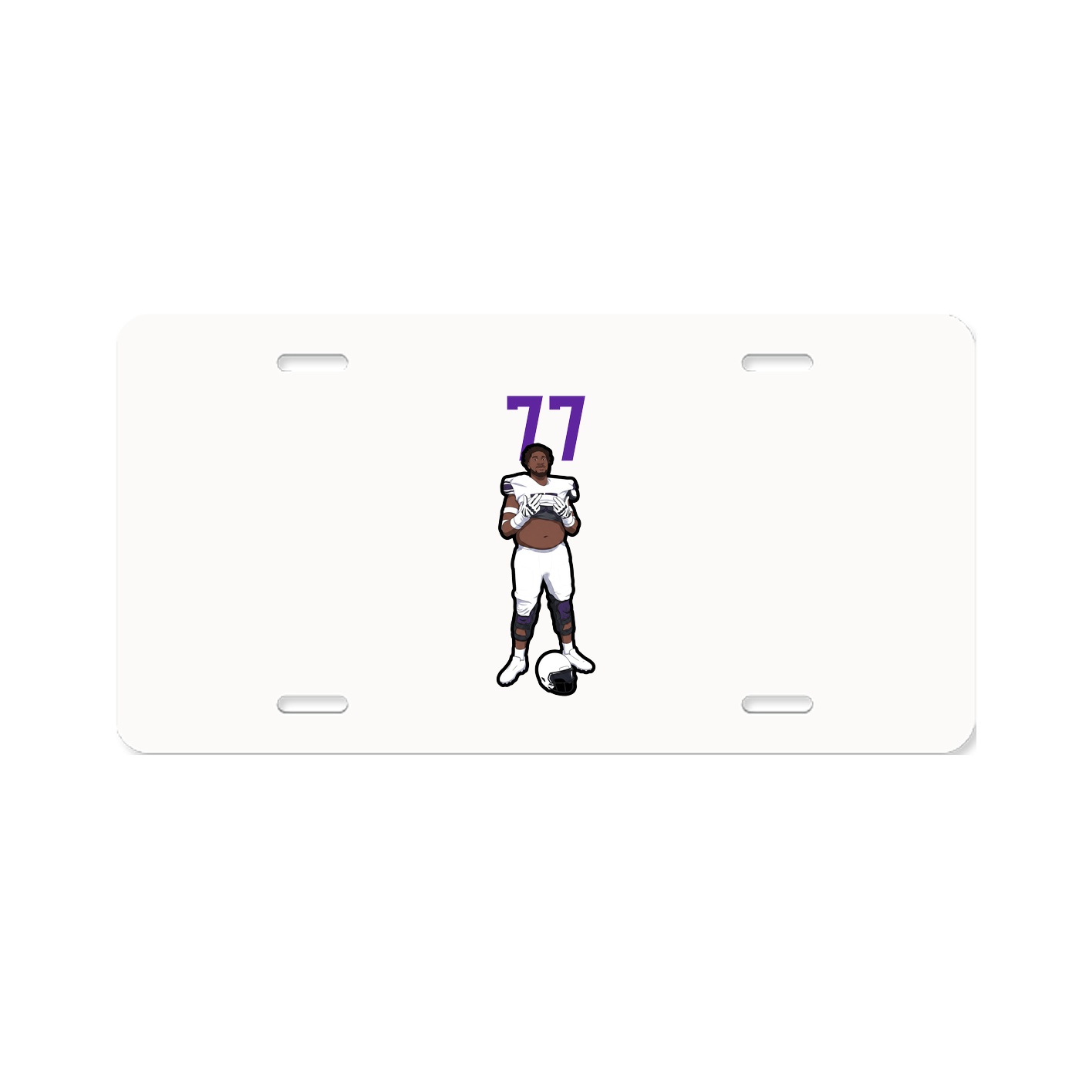 License Plate — Number Top in Classic