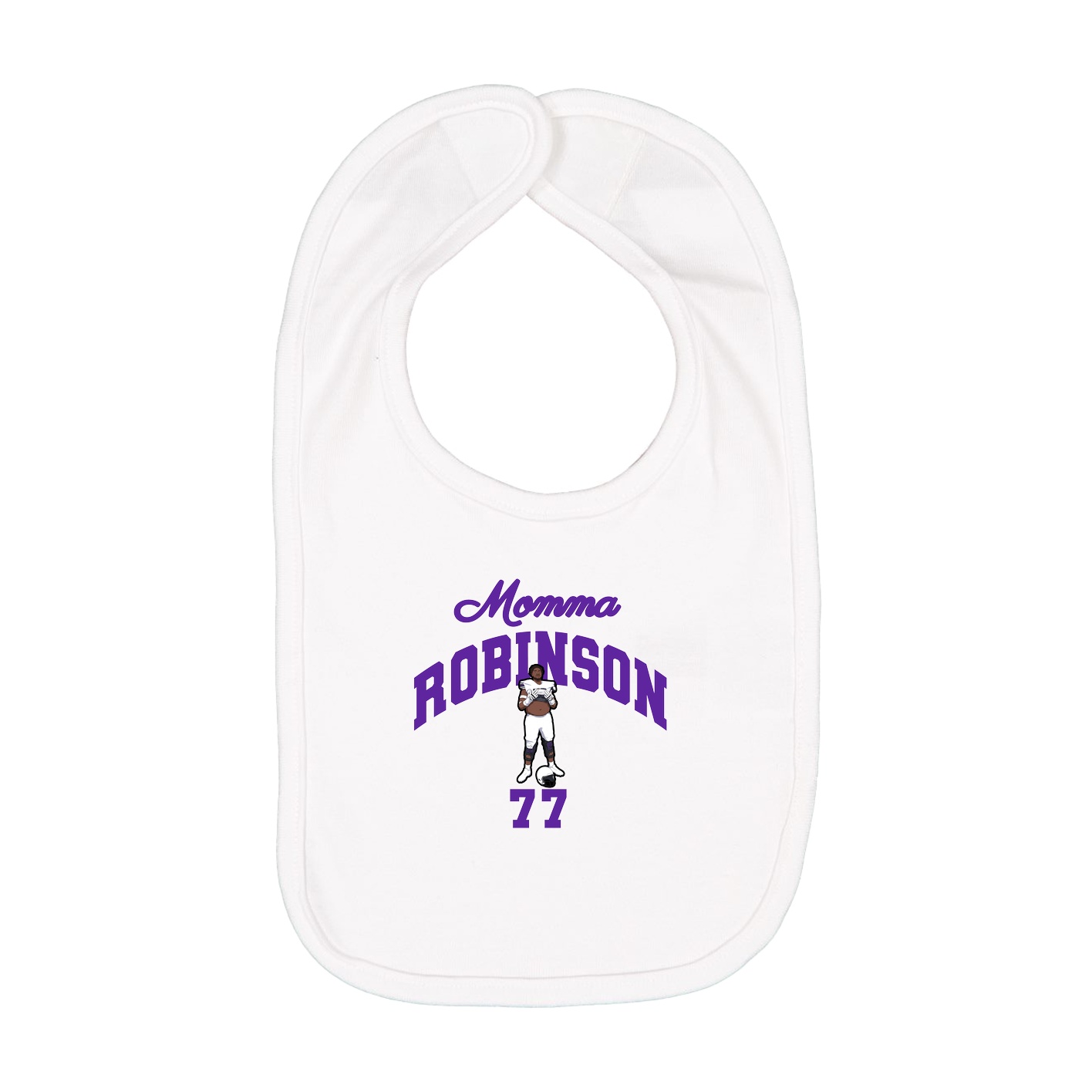 Infant Bib — Mothers Day Arch in White