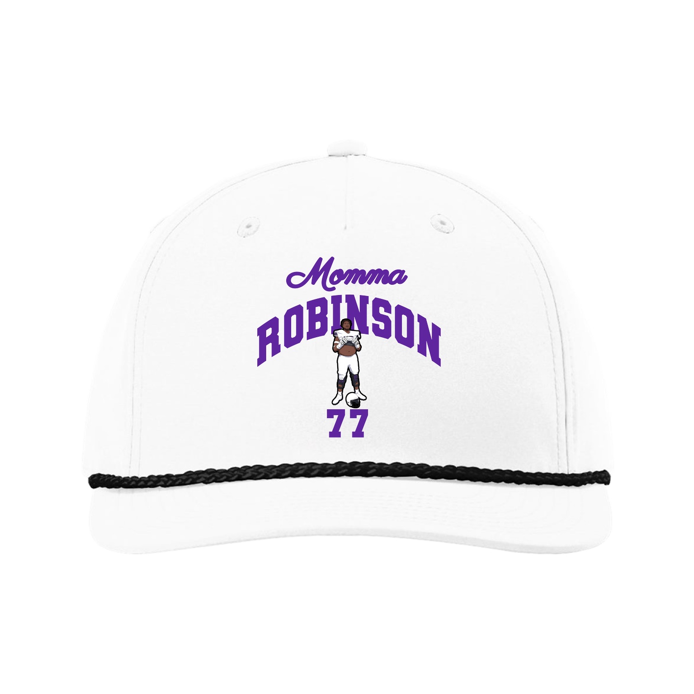 Five-Panel Classic Rope Cap — Mothers Day Arch in White