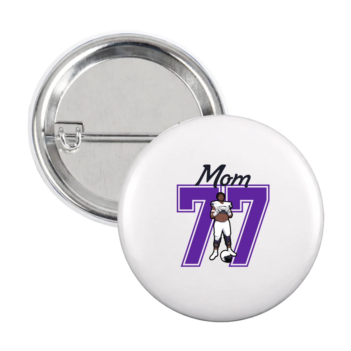 Game Day Button — Mothers Day Shirsey in White