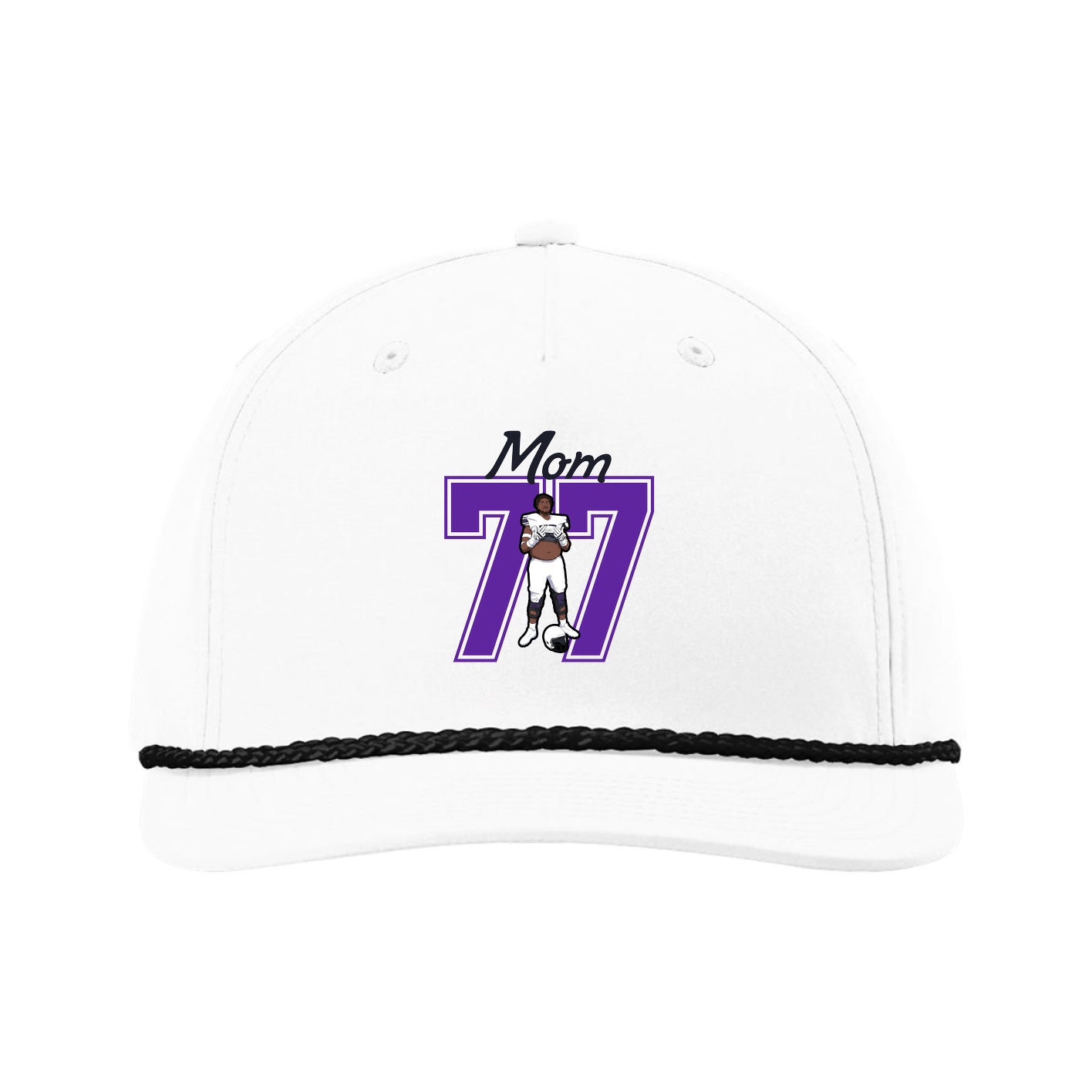Five-Panel Classic Rope Cap — Mothers Day Shirsey in White