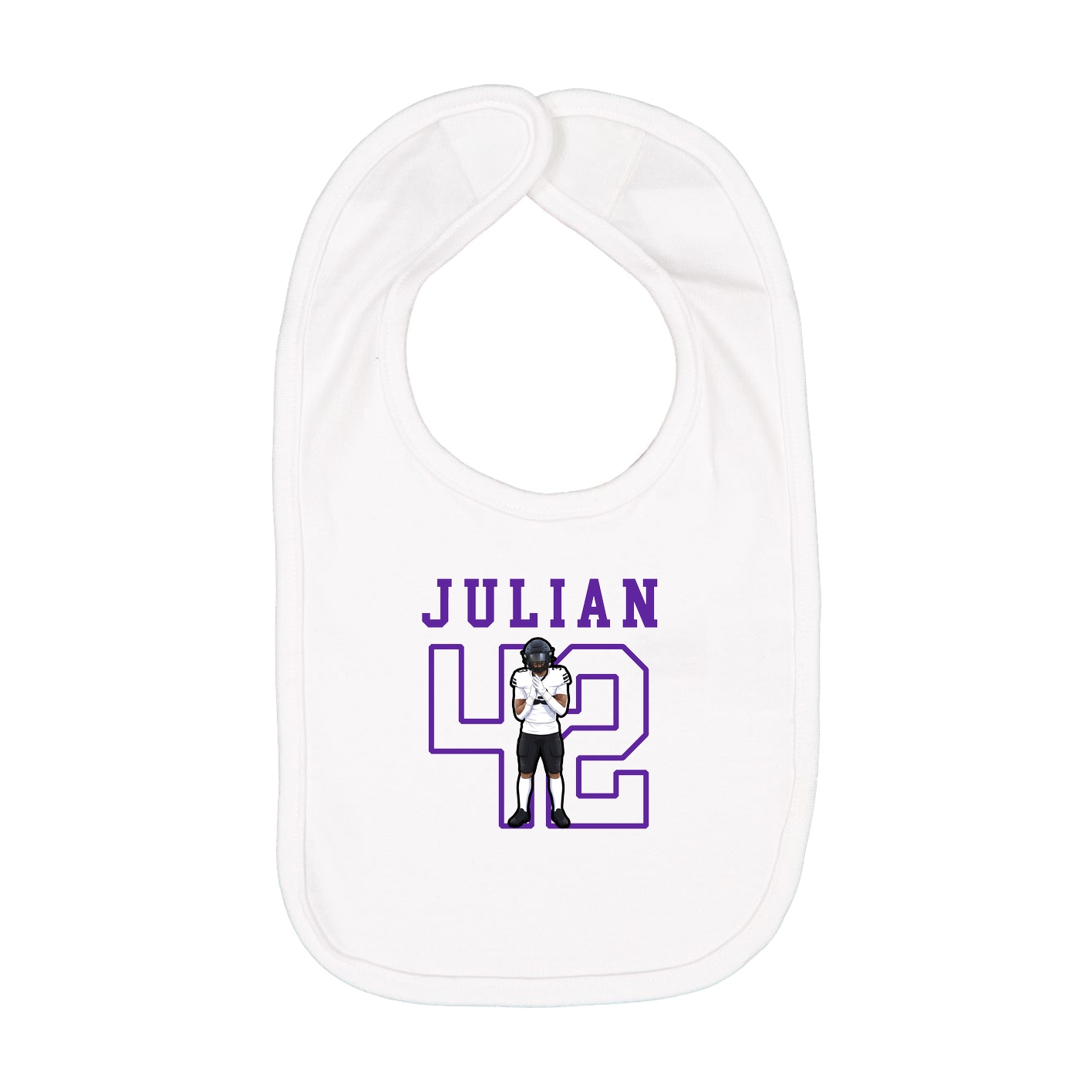 Infant Bib — Shirsey in White