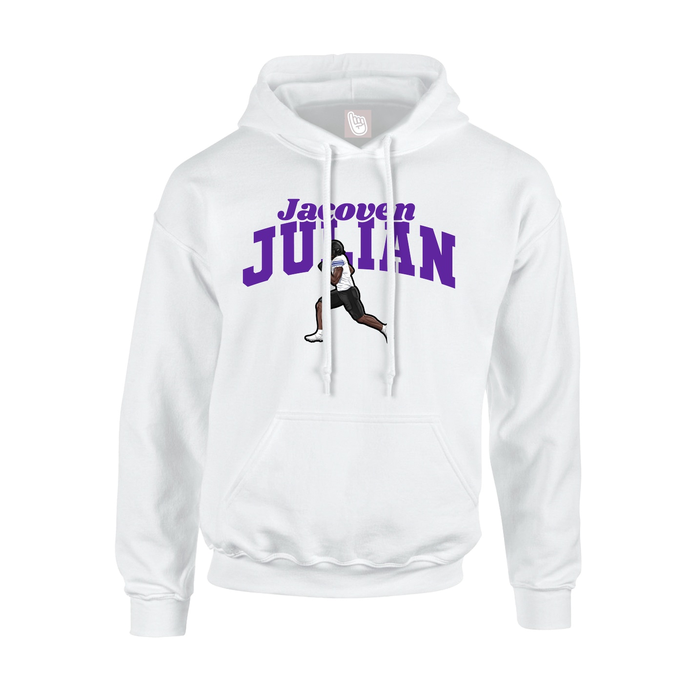 Hoodie — Signature Arch in White