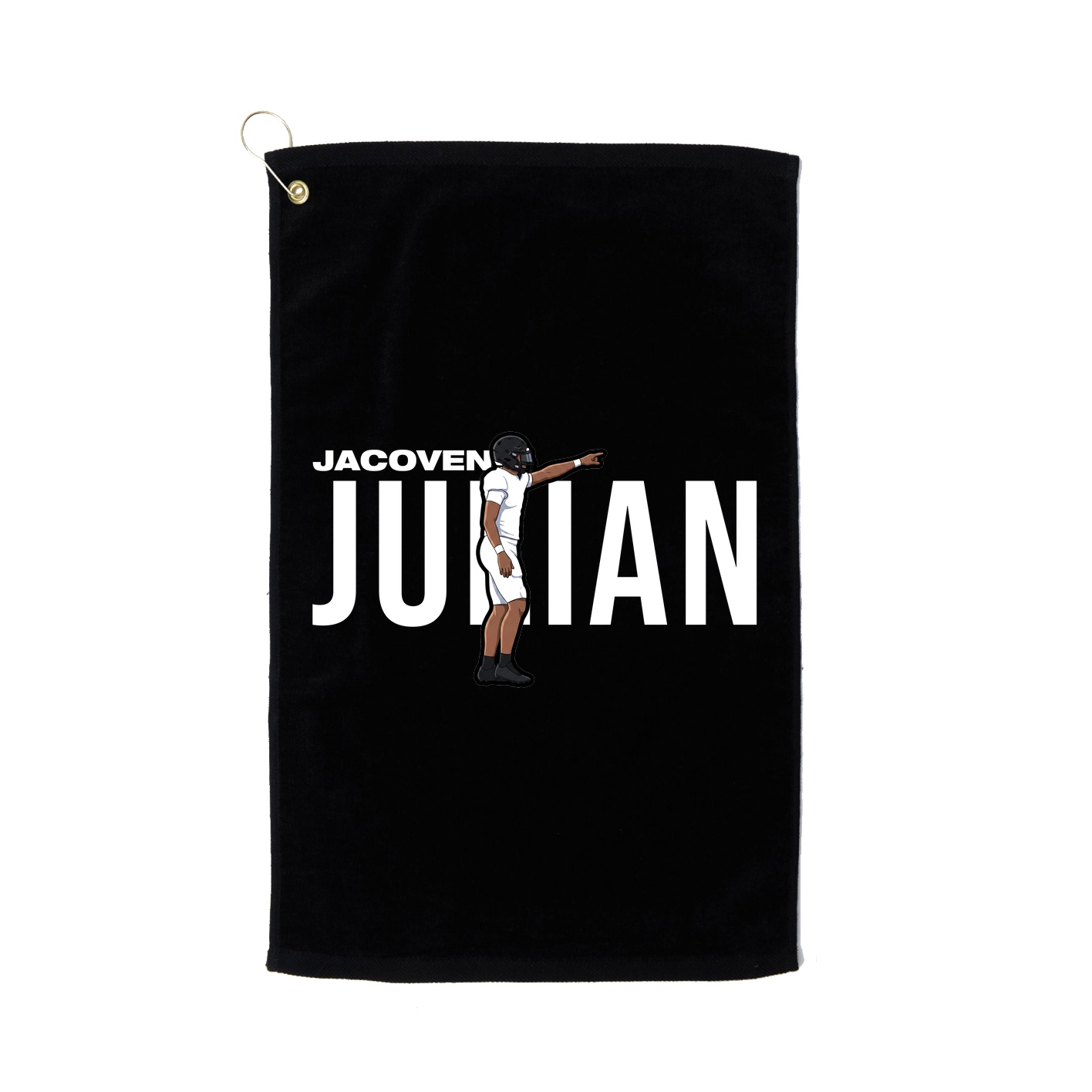 Golf Towel — Player Name in Black