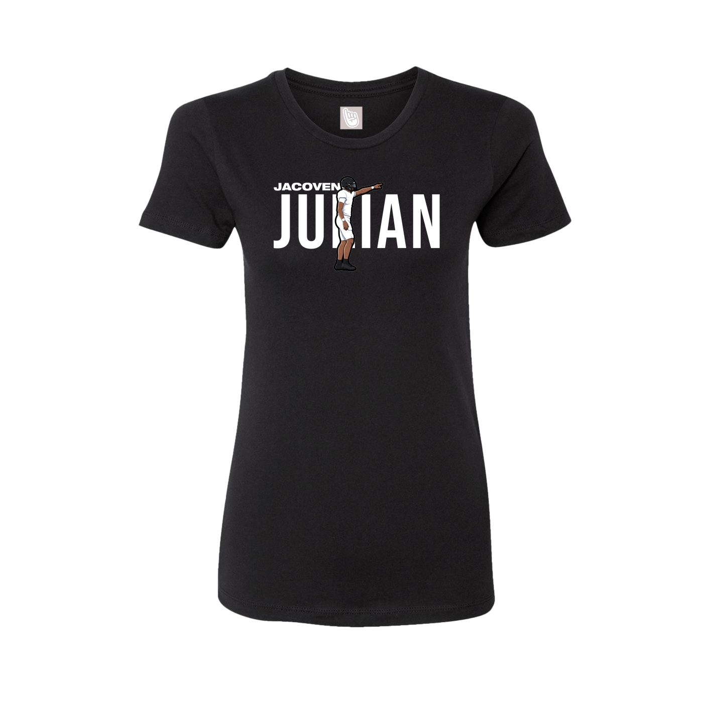 Womens Tee — Player Name in Black