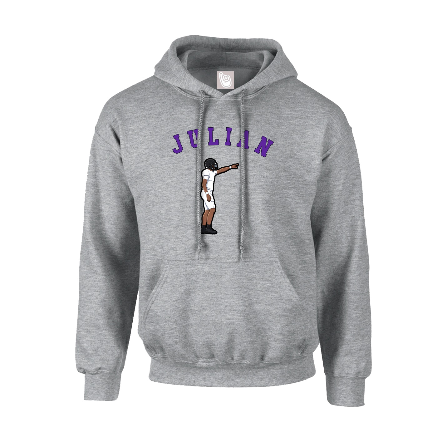 Youth Hoodie — Shirsey Arch in Grey