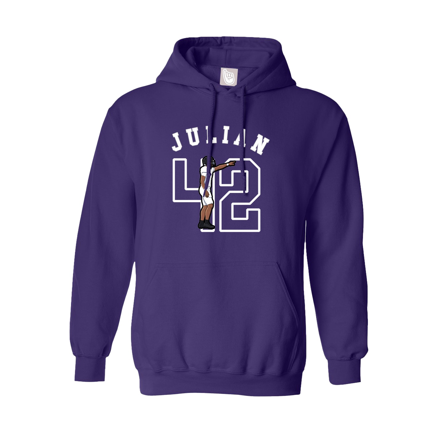Youth Hoodie — Shirsey Arch in Purple