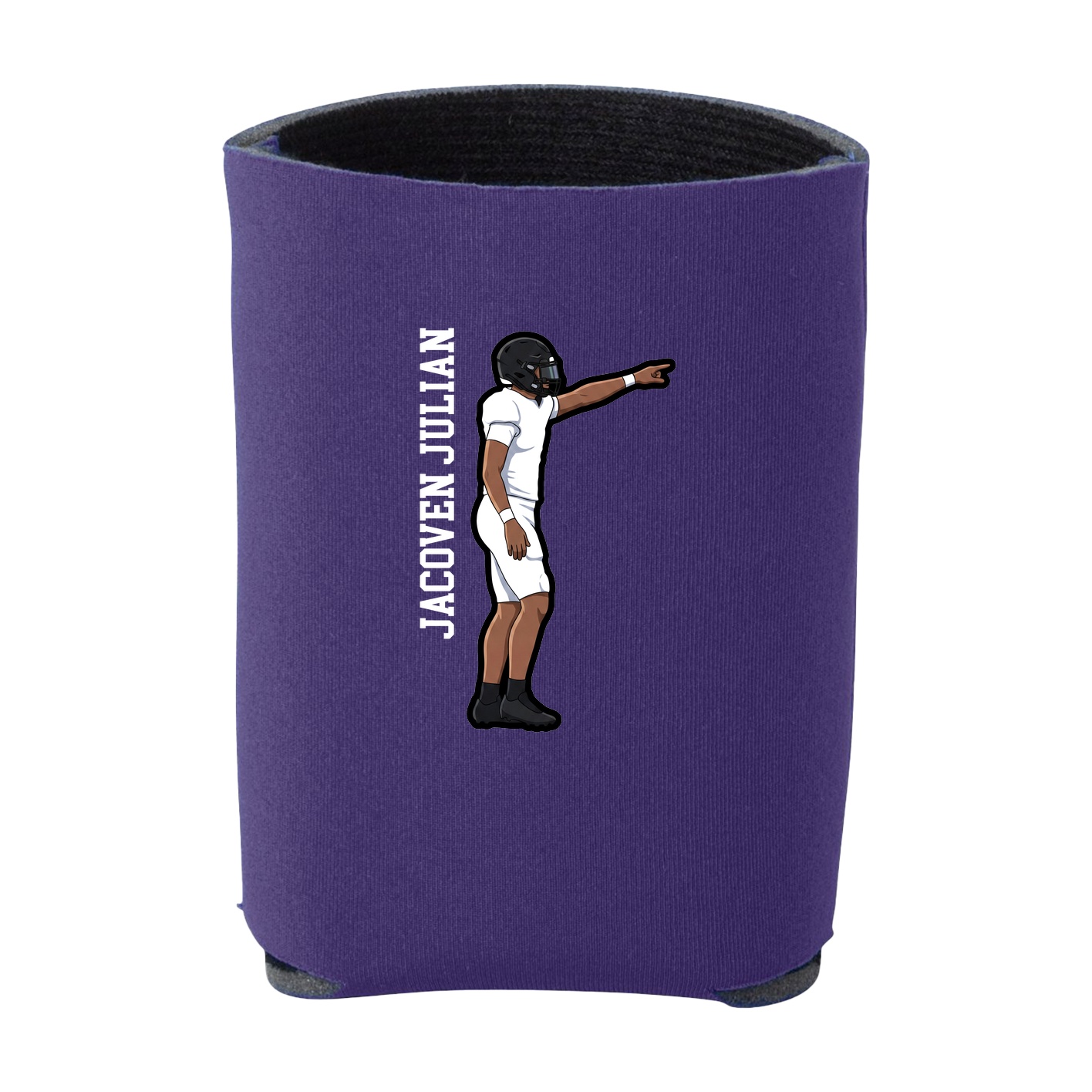 Can Holder — Name Vertical in Purple