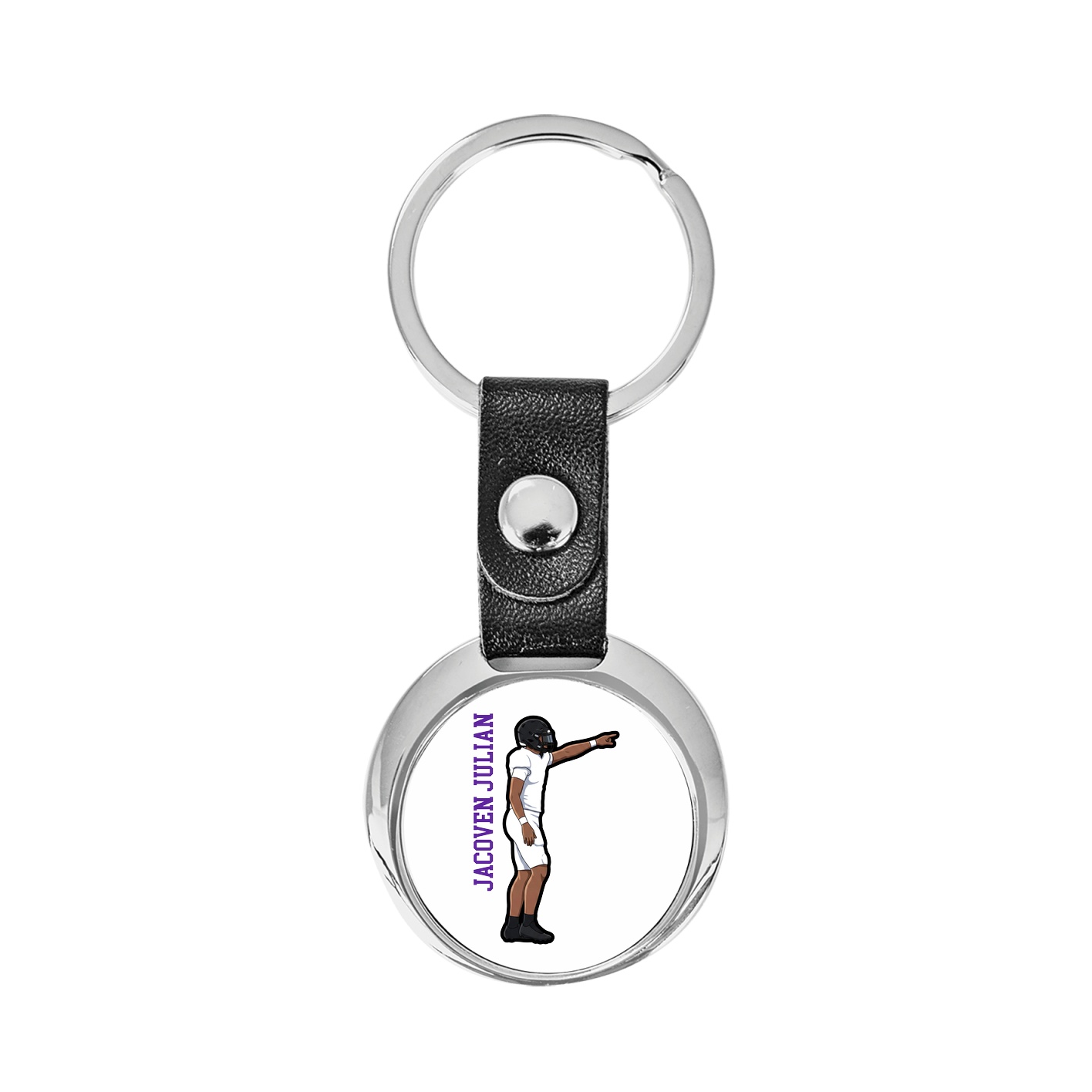 Key Chain — Name Vertical in Classic