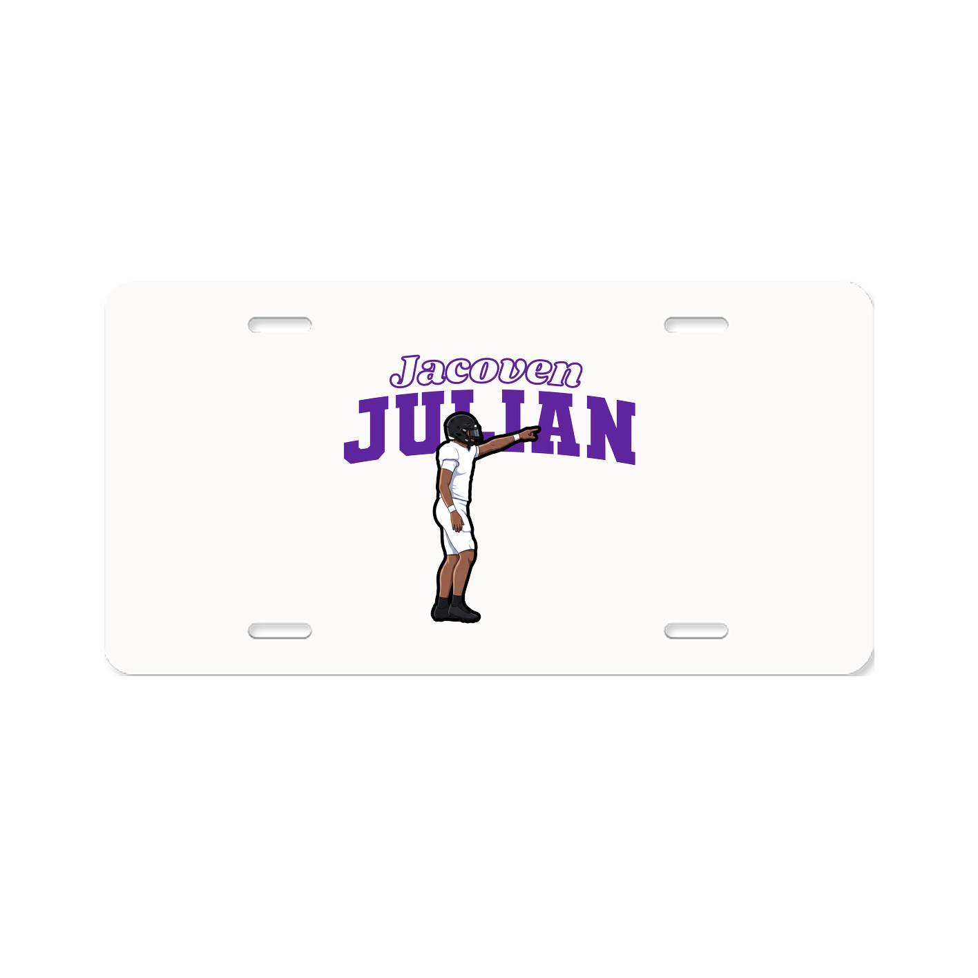 License Plate — Name Arch in Classic