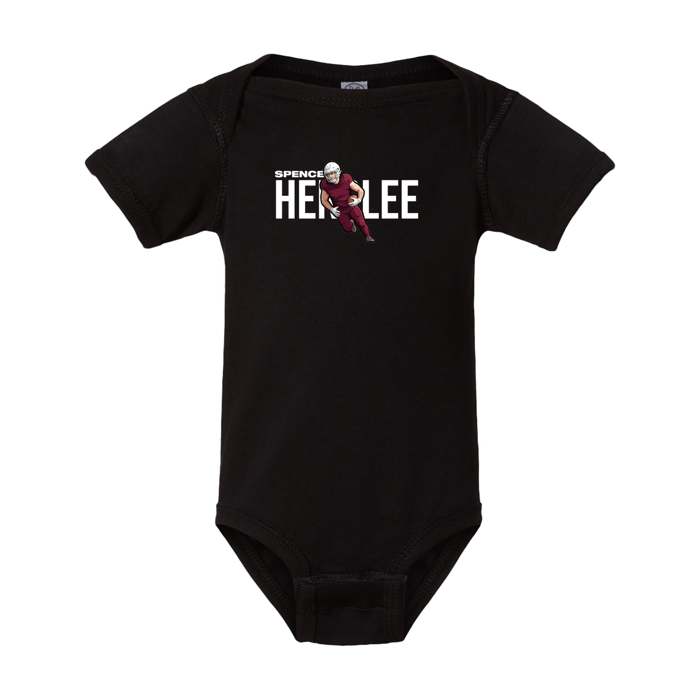 Baby Onesie — Player Name in Black