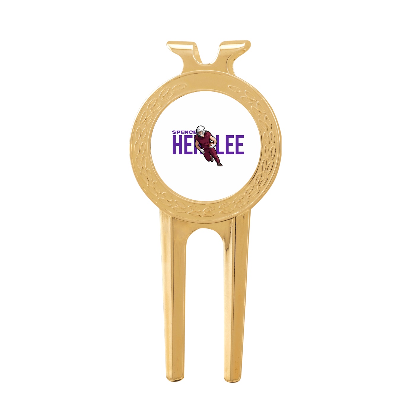 Divot Tool with Ball Marker — Player Name in Classic