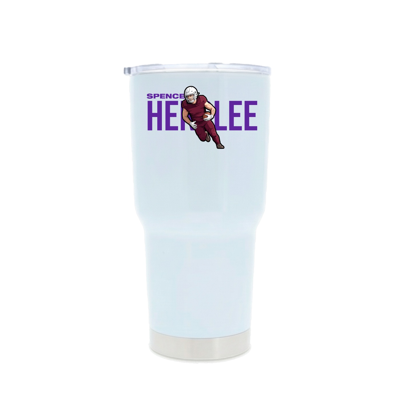 30oz Stainless Steel Tumbler — Player Name in White