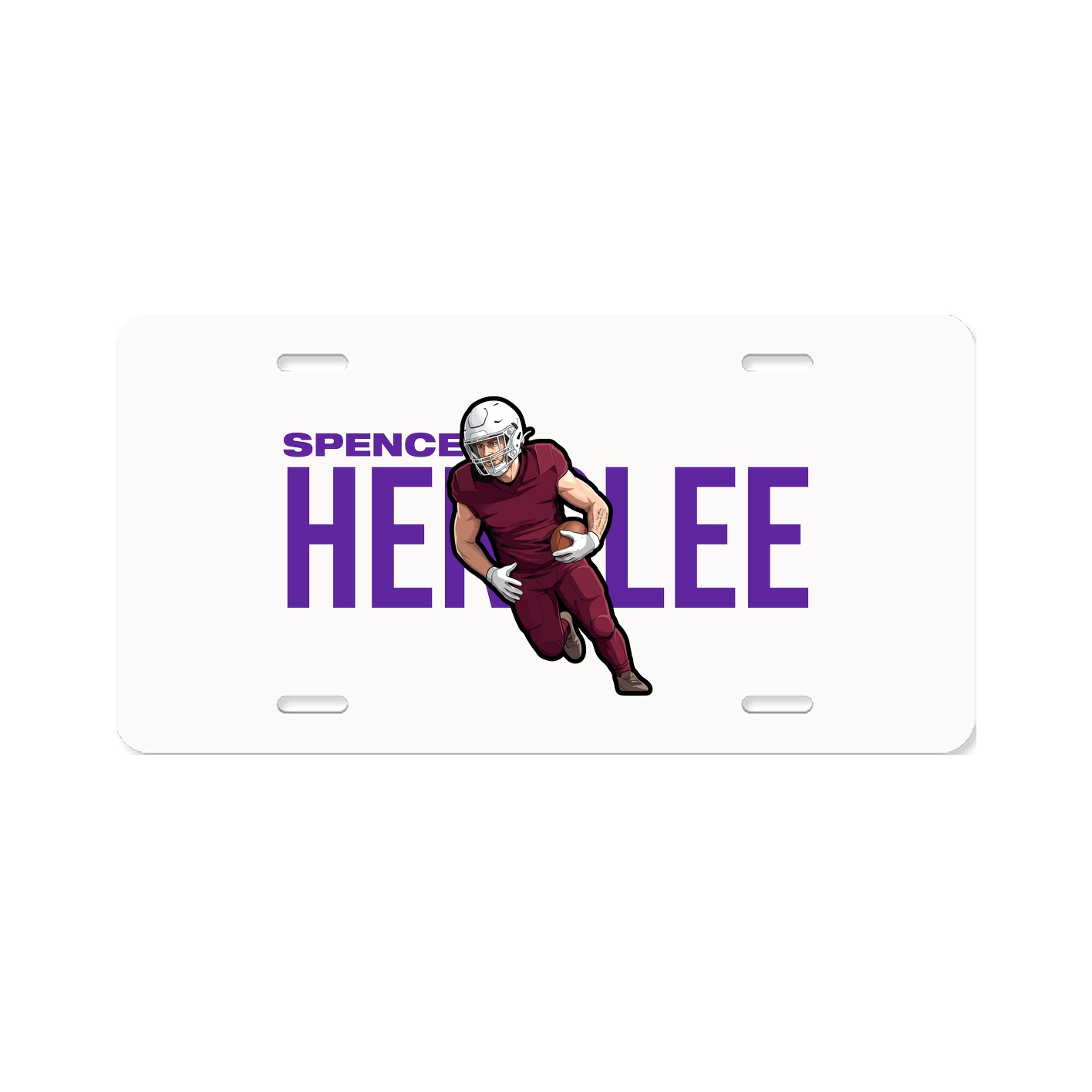 License Plate — Player Name in Classic