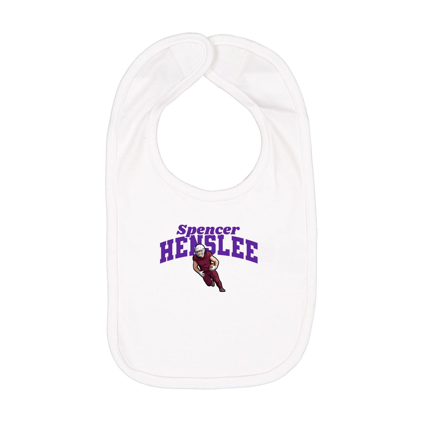 Infant Bib — Signature Arch in White