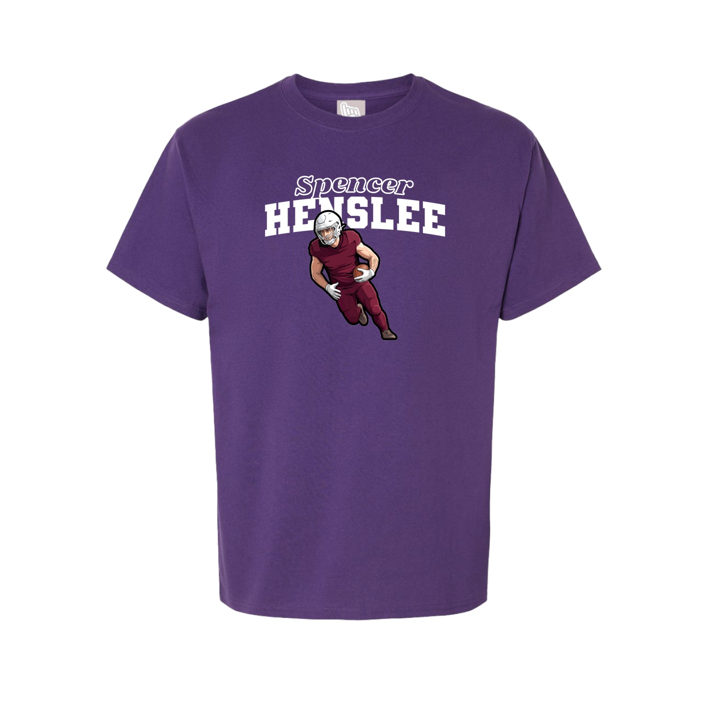 Youth Tee — Name Arch in Purple