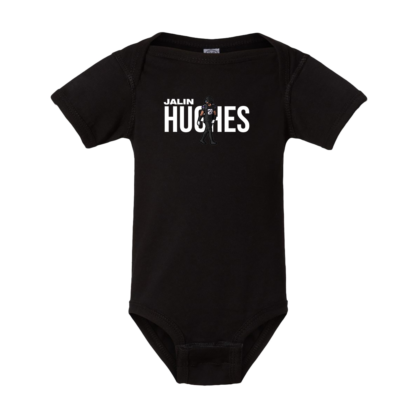 Baby Onesie — Player Name in Black