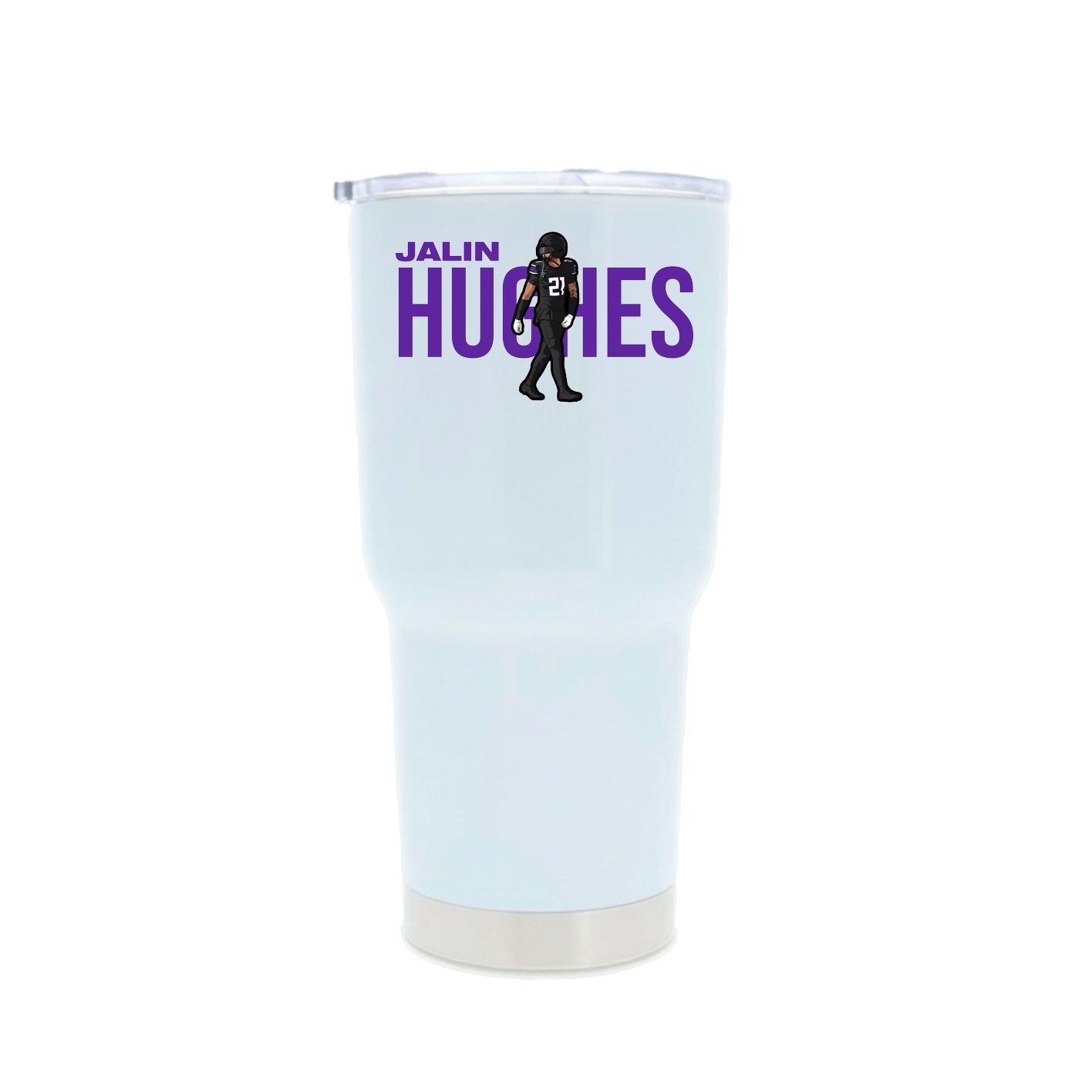30oz Stainless Steel Tumbler — Player Name in White
