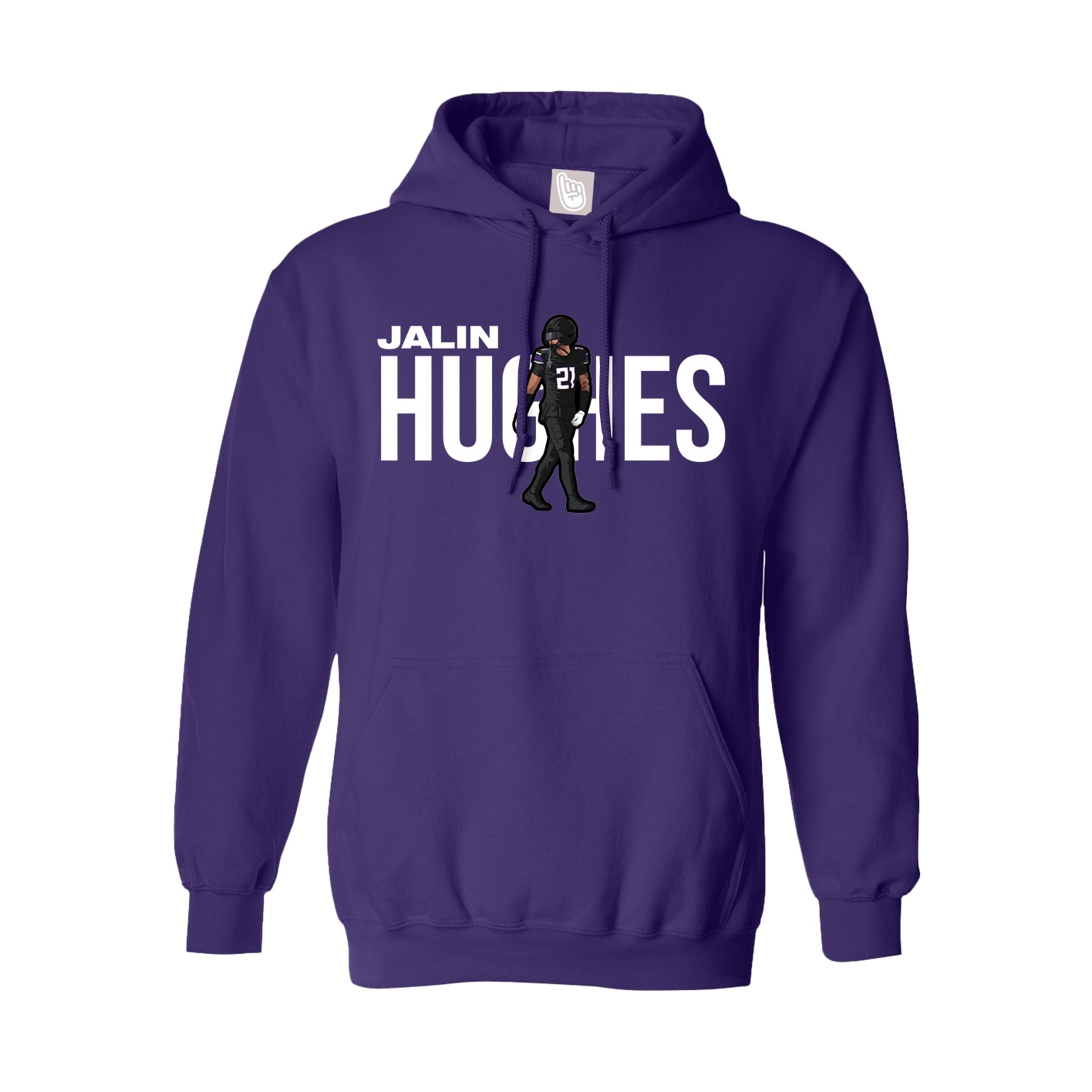 Hoodie — Player Name in Purple