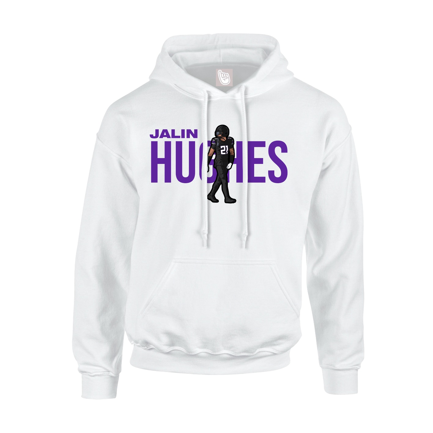 Youth Hoodie — Player Name in White