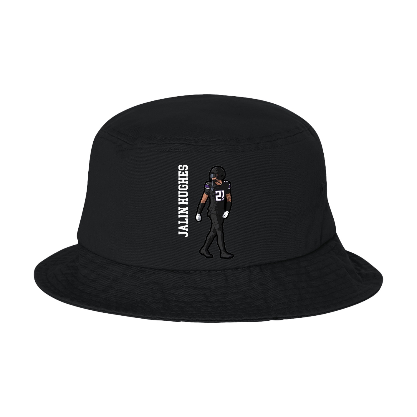 Bucket Cap — Name Vertical in Black