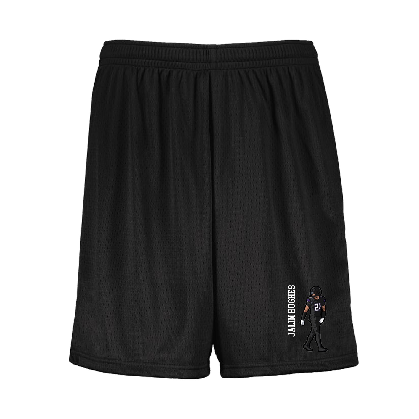 Shorts — Name Vertical in Black