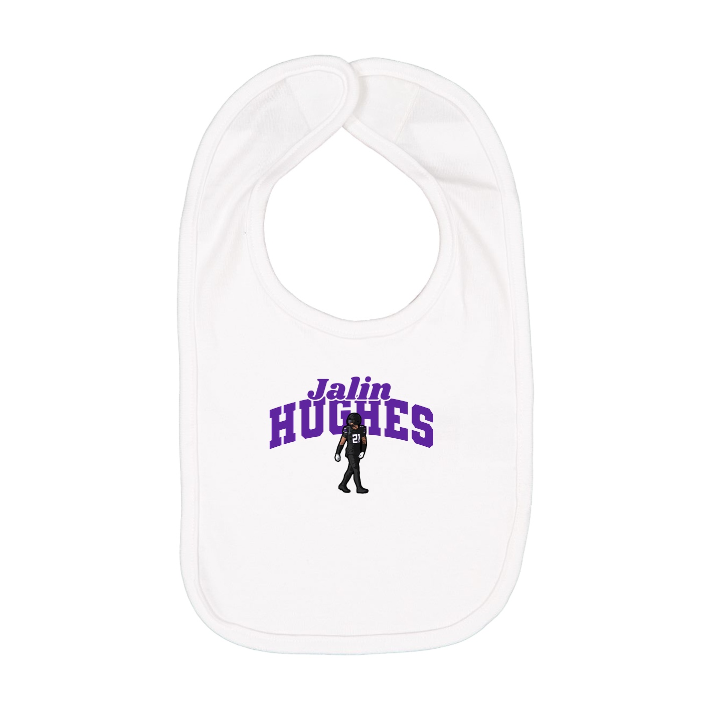 Infant Bib — Signature Arch in White