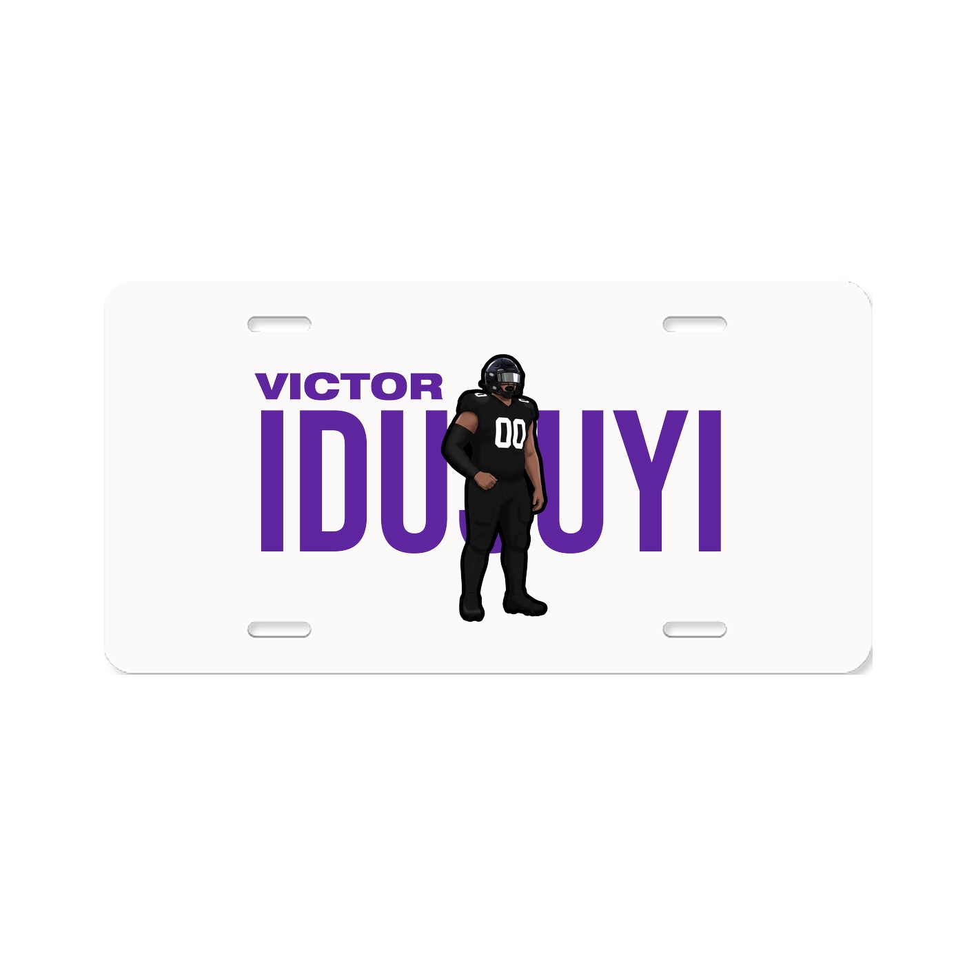 License Plate — Player Name in Classic